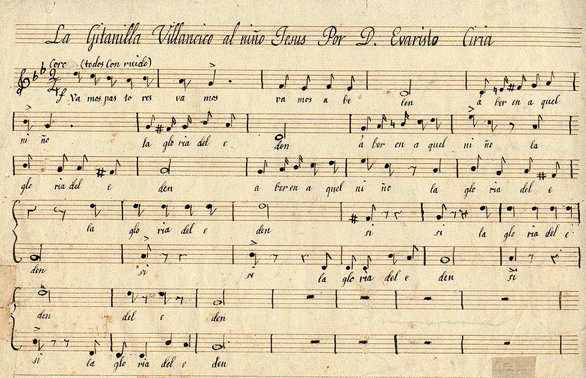En torno al belén: villancicos y turrones