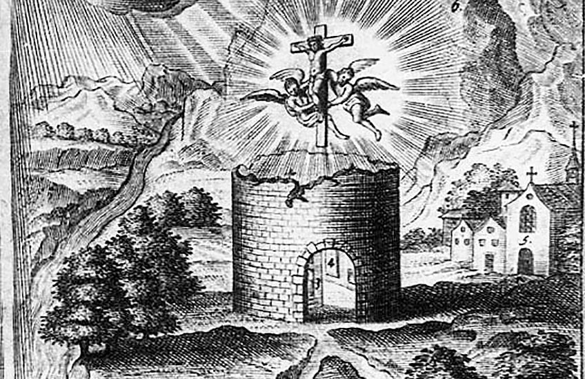 Un par de imágenes del siglo XVII del castillo de Javier (I)