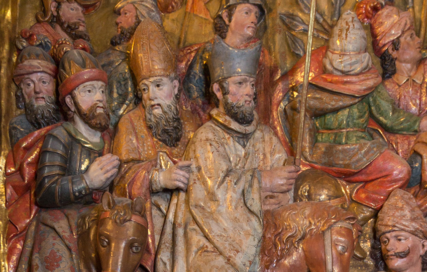 Un relieve de la batalla de las Navas de Tolosa en Villatuerta