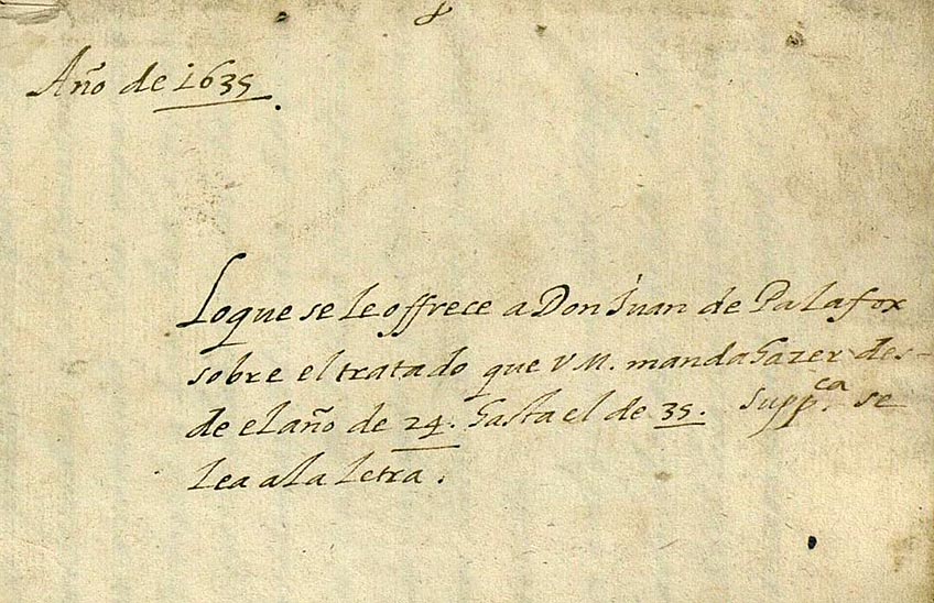La historia y el historiador según Juan de Palafox
